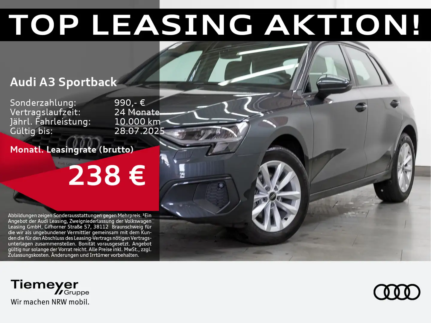 Audi A3 30 TDI NAVI ACC PARKASSIST Grau - 1