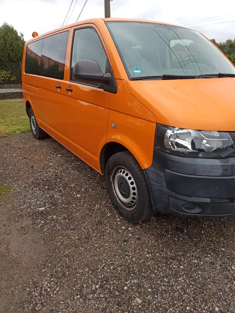 Volkswagen T5 Caravelle Transporter T5 TDI Lang Trendline Portocaliu - 2