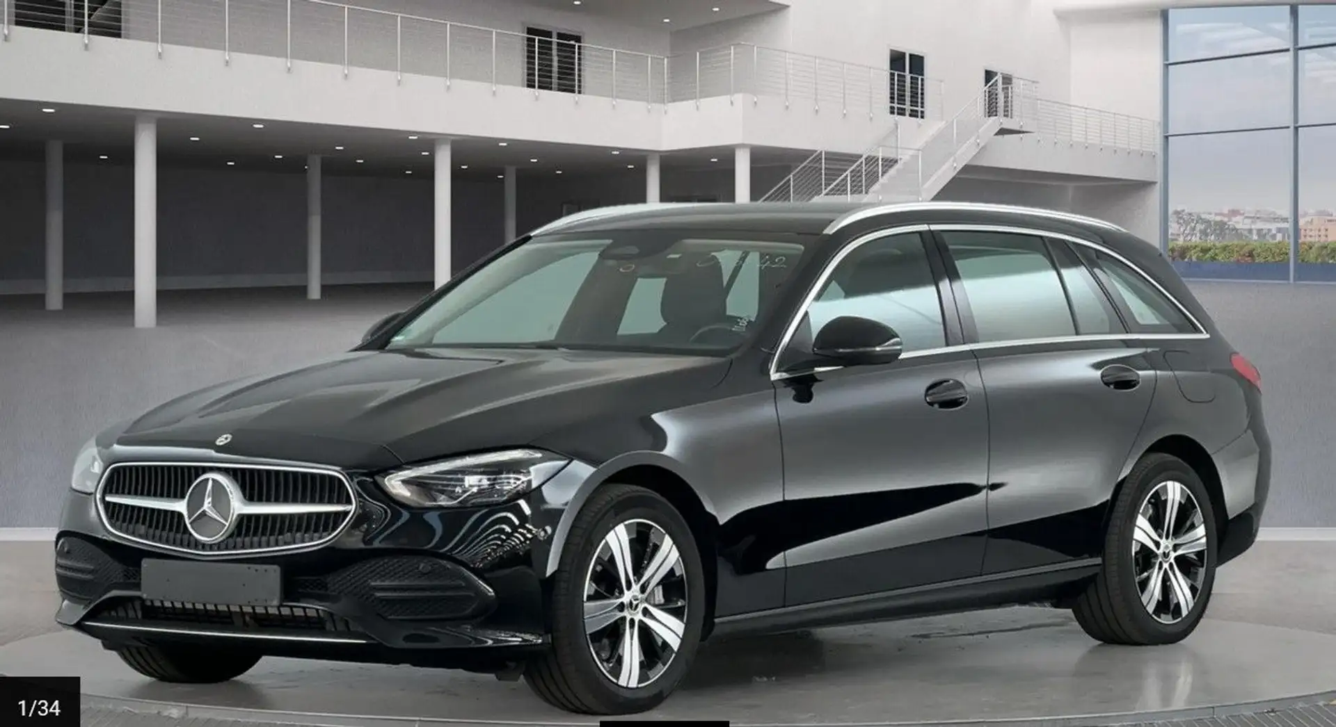 Mercedes-Benz C 300 T e Panorama*AHK*Kamera*LED*Sound*Leder Negro - 2