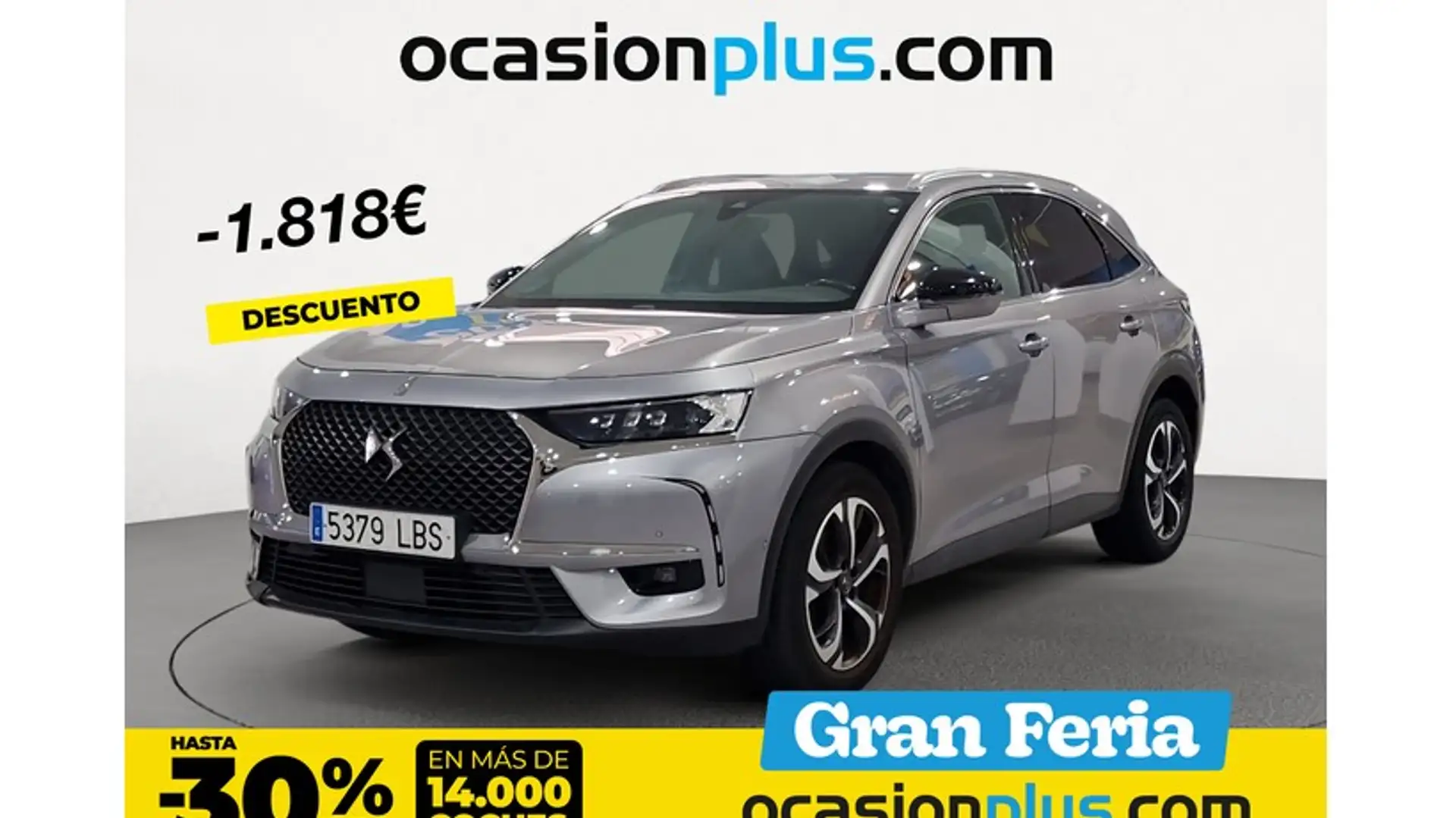 DS Automobiles DS 7 Crossback 2.0BlueHDi So Chic Aut. Gris - 1