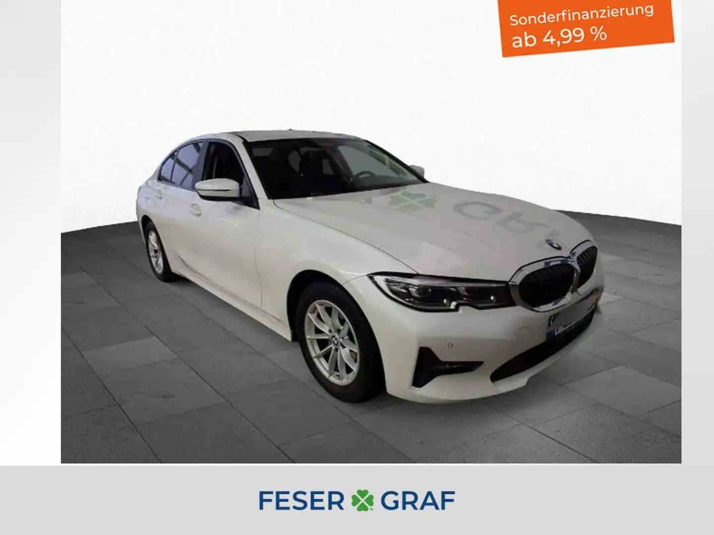 BMW 320 Advantage 2.0d 140 kW Autom. ACC LED Sports. Weiß - 1