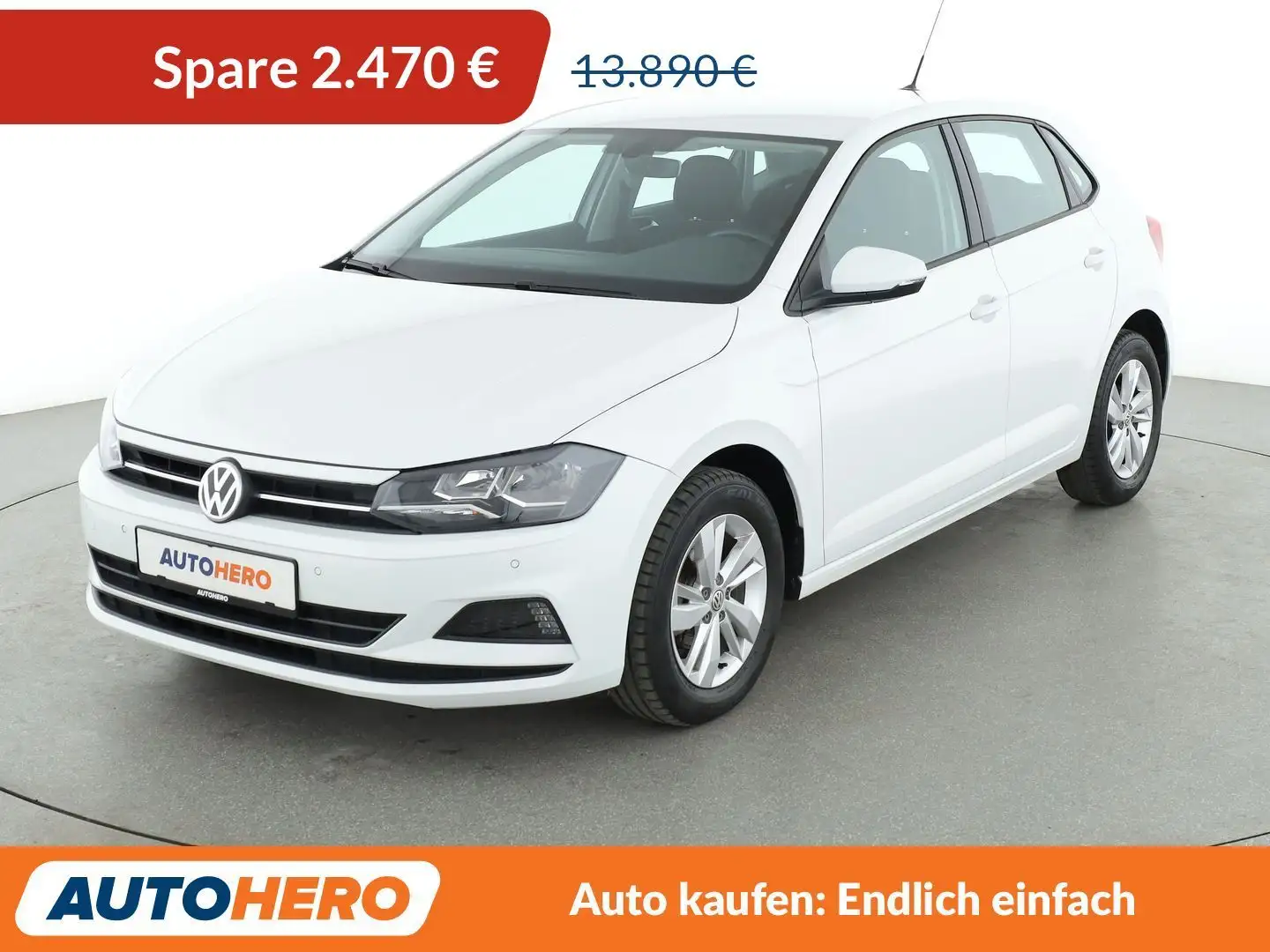 Volkswagen Polo 1.0 Comfortline *NAVI*LIM*TEMPO* Weiß - 1