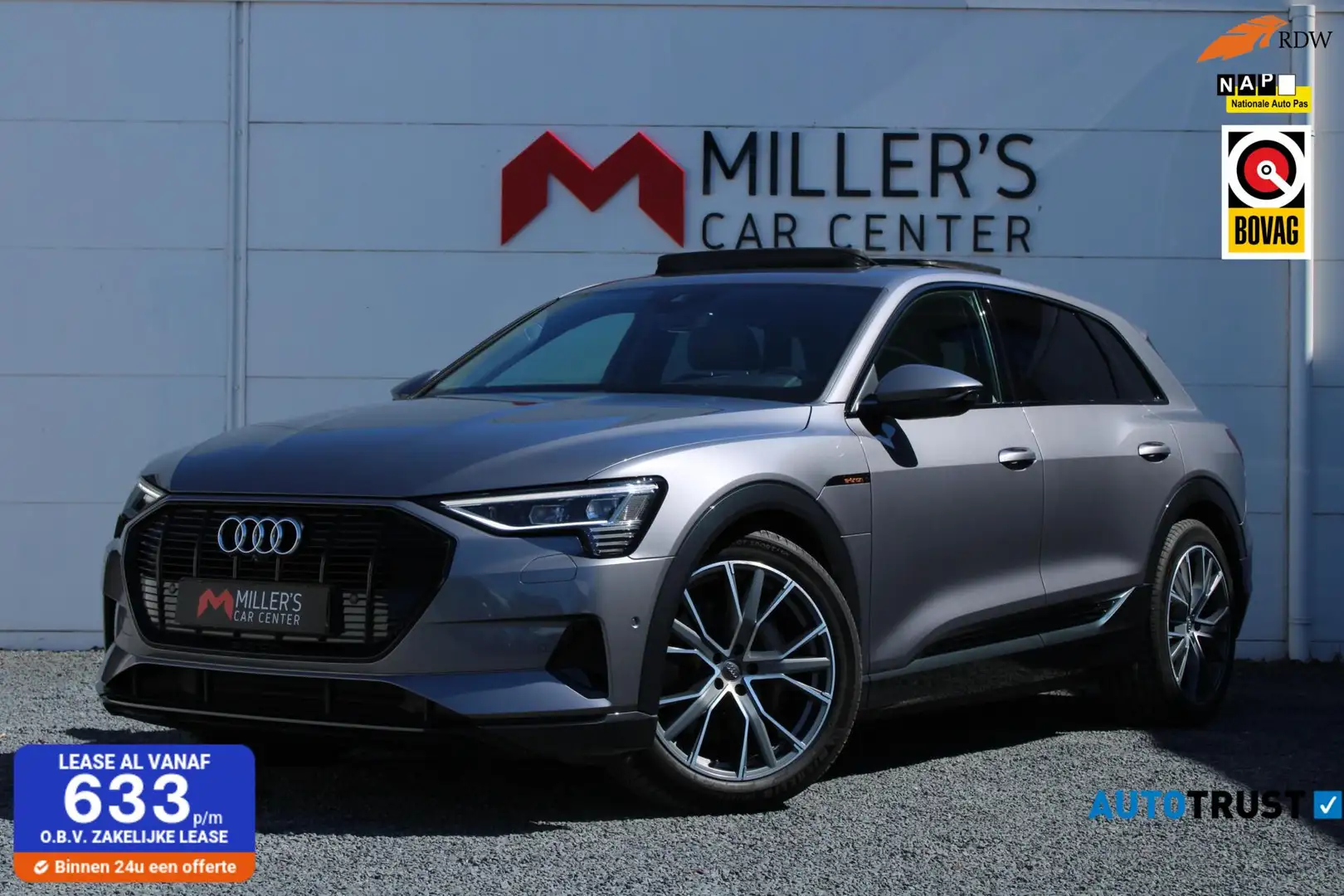 Audi e-tron e-tron 55 QUATTRO ADVANCED 95 kWh PANO ORG NL Grigio - 1