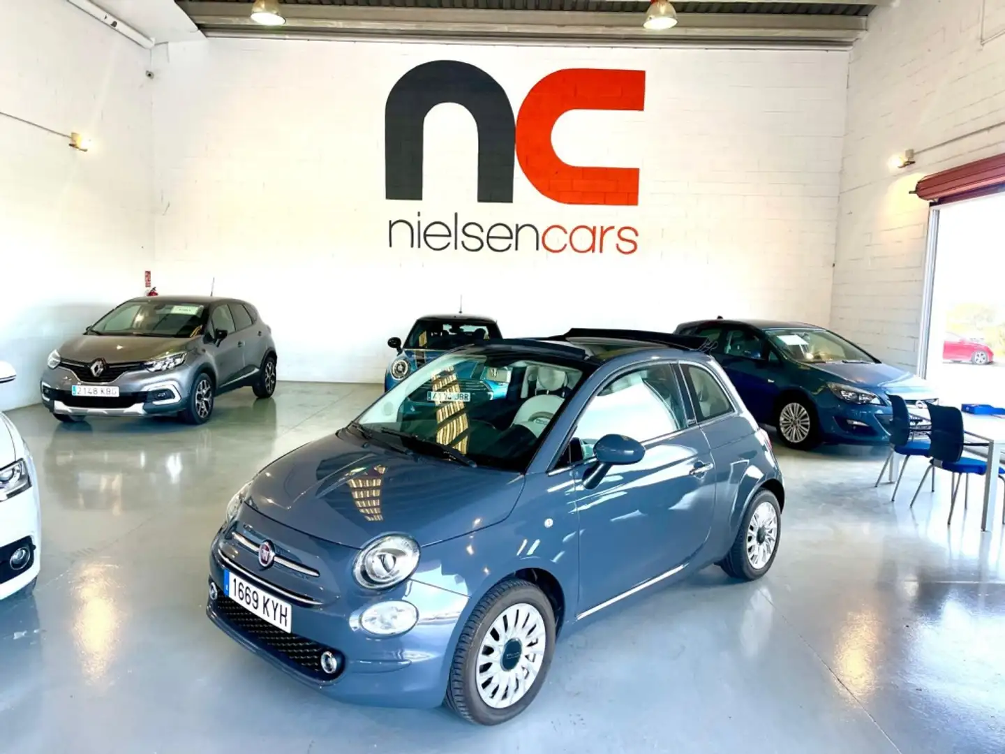Fiat 500C 1.2 Lounge Gris - 1