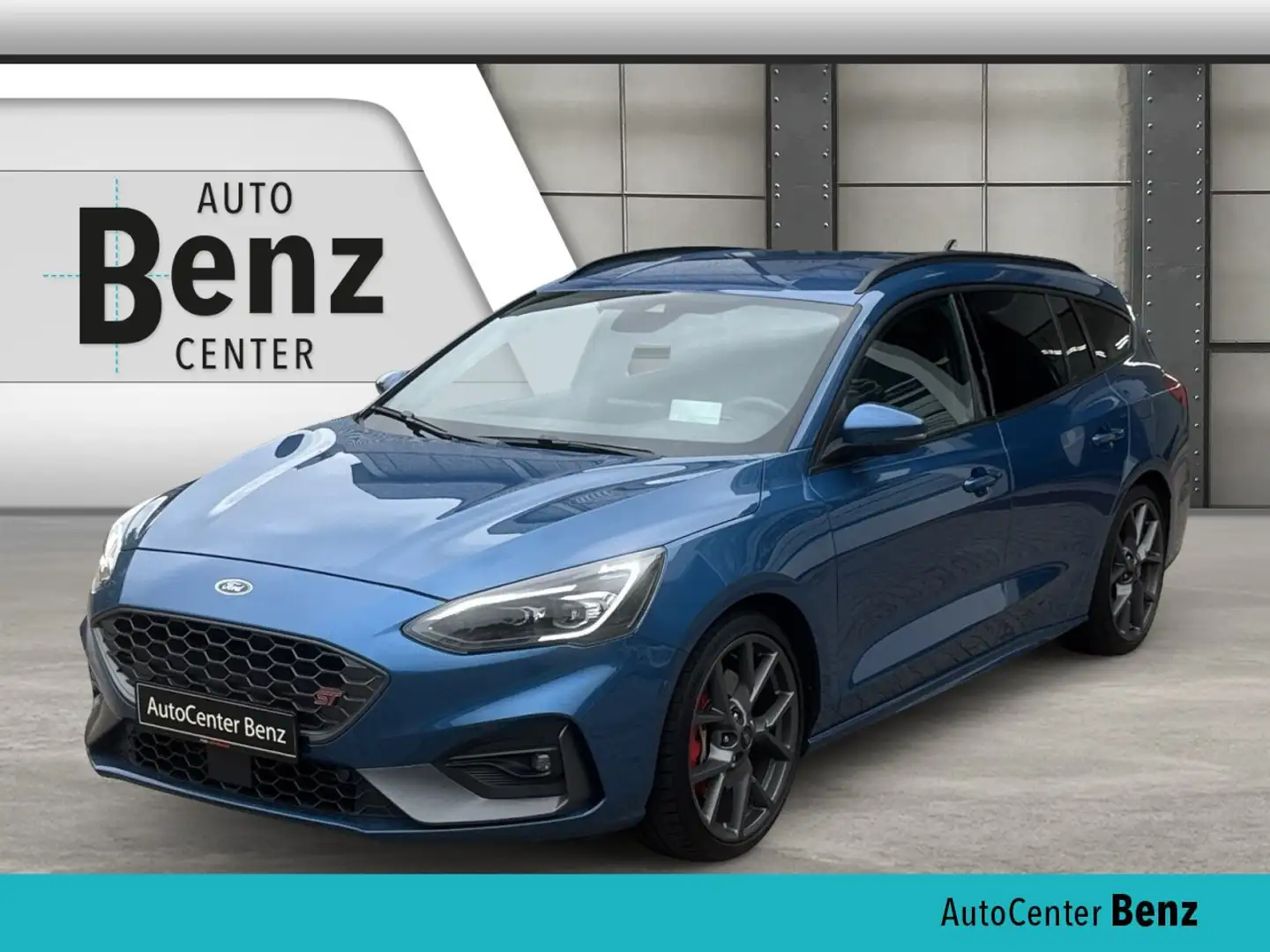 Ford Focus Tournier ST 2.3 Recaro*MIltek*LED*HEAD-UP* Klima Blauw - 1