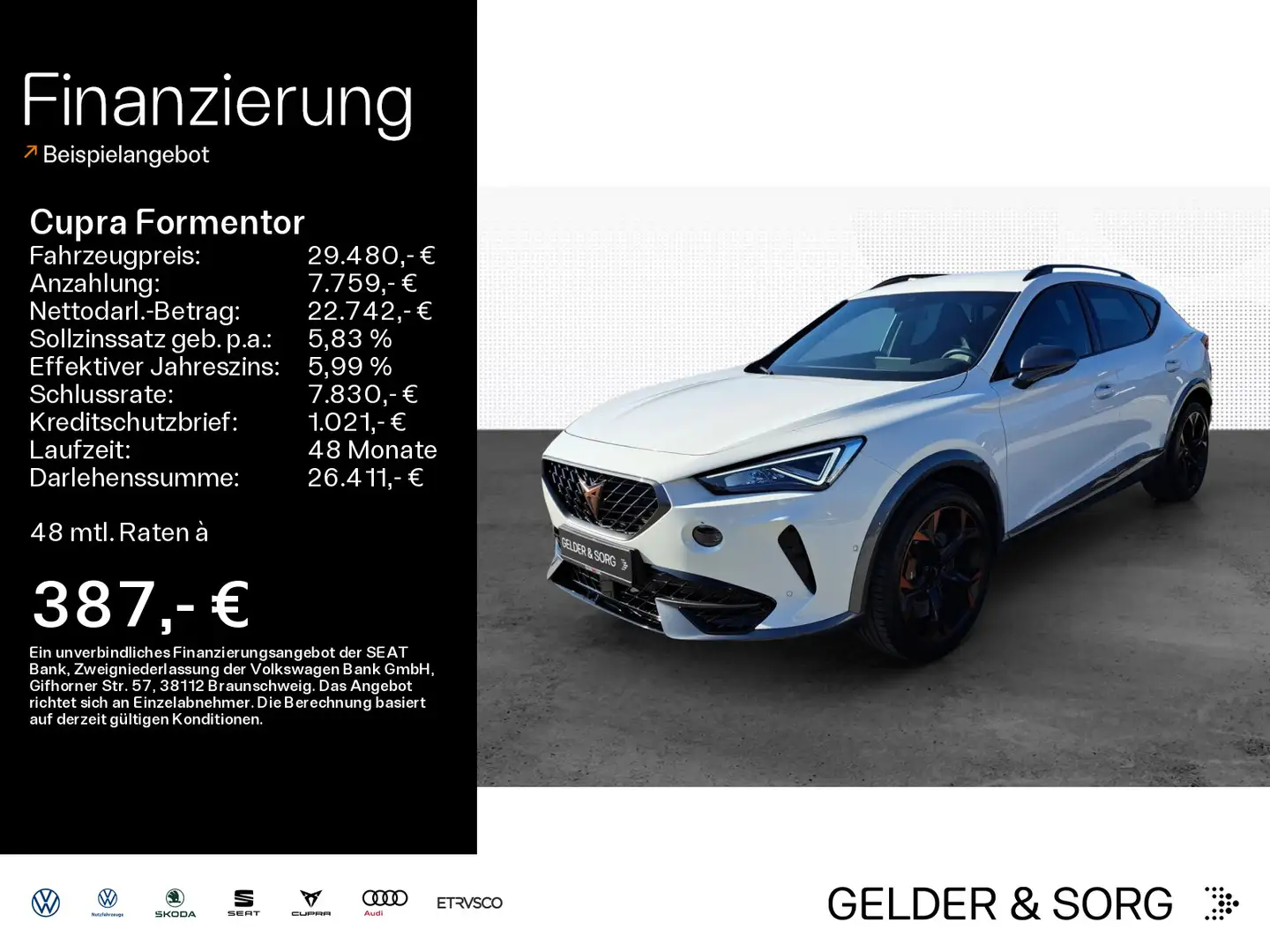 CUPRA Formentor VZ 2.0 TSI 4Drive 19Z*BEATS*ACC*NAVI* Blanc - 1