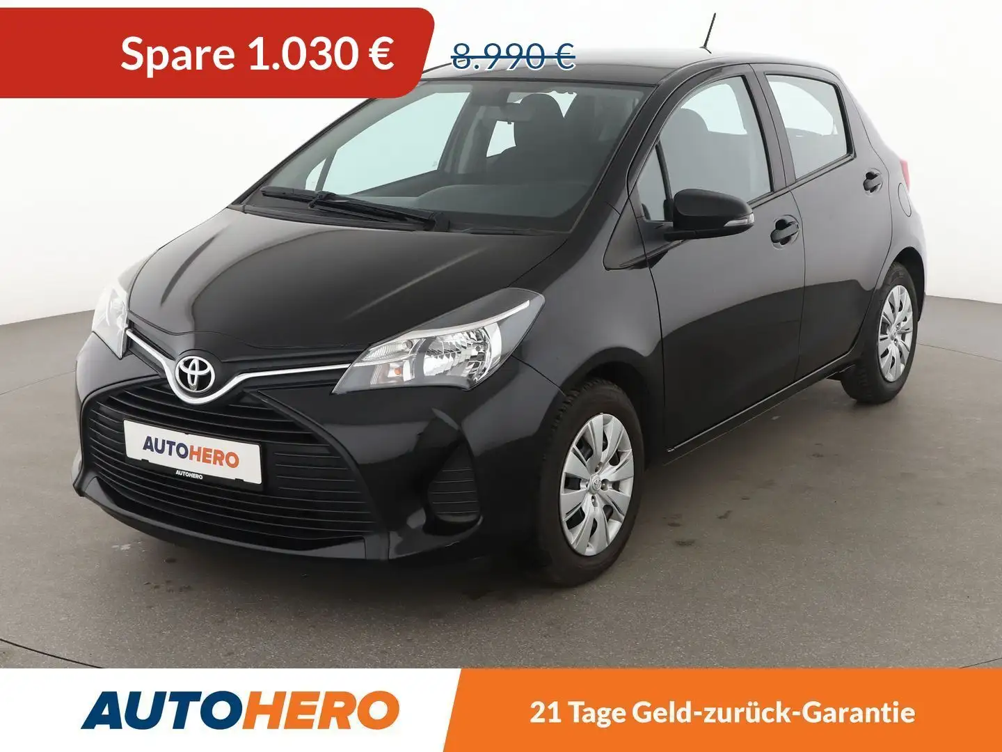 Toyota Yaris 1.0 VVT-i*KLIMA*GARANTIE* Negro - 1