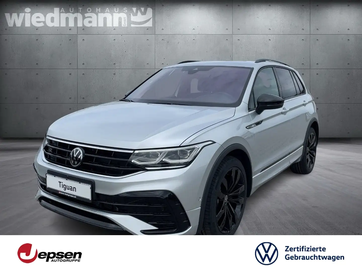 Volkswagen Tiguan R-Line 2.0 TDI 4M DSG AHK+ACC+4xSHZ+Leder Silber - 1