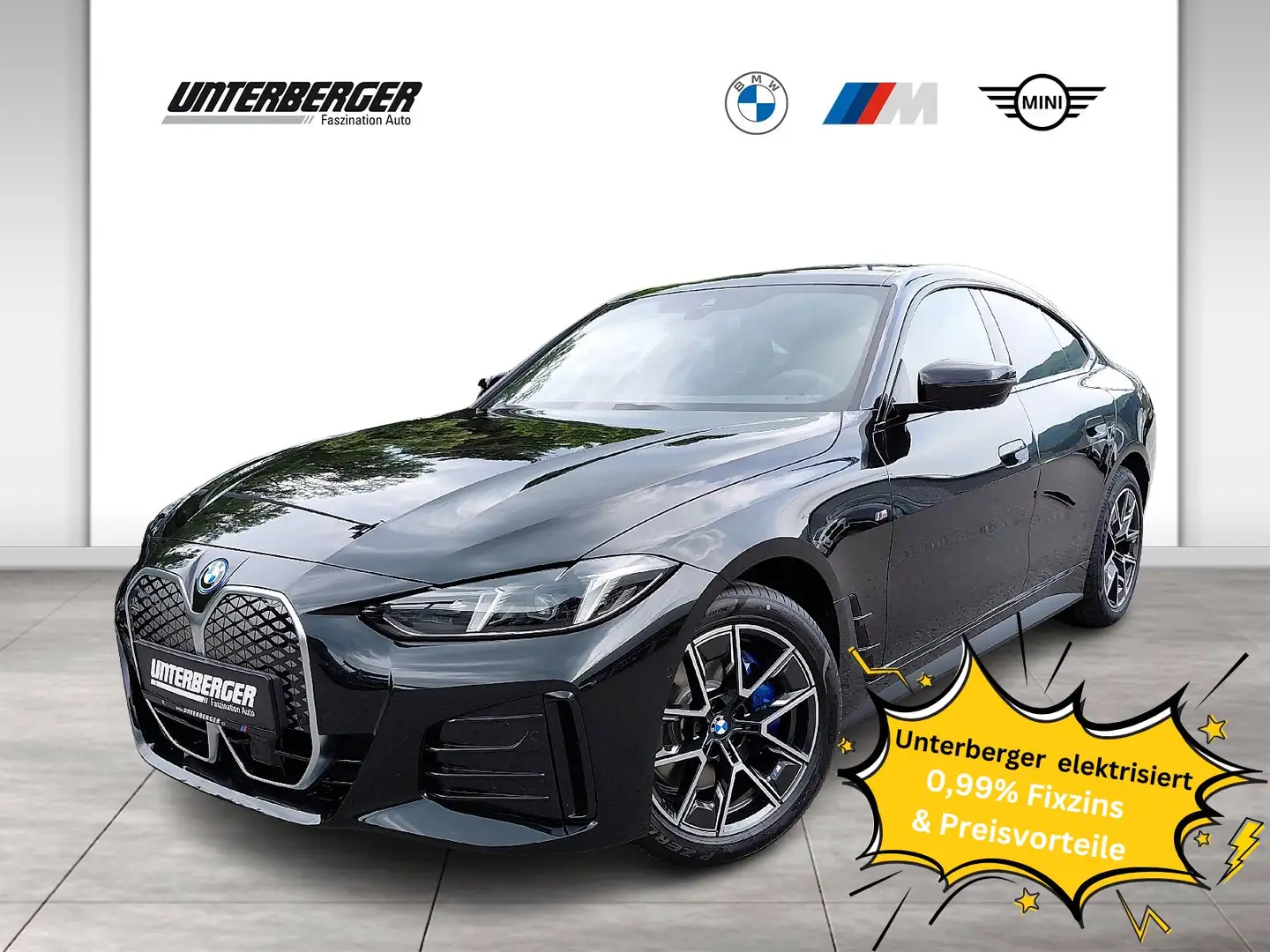 BMW i4 eDrive35 *0,99% Fixzins Leasing* M Sportpaket // A Nero - 1