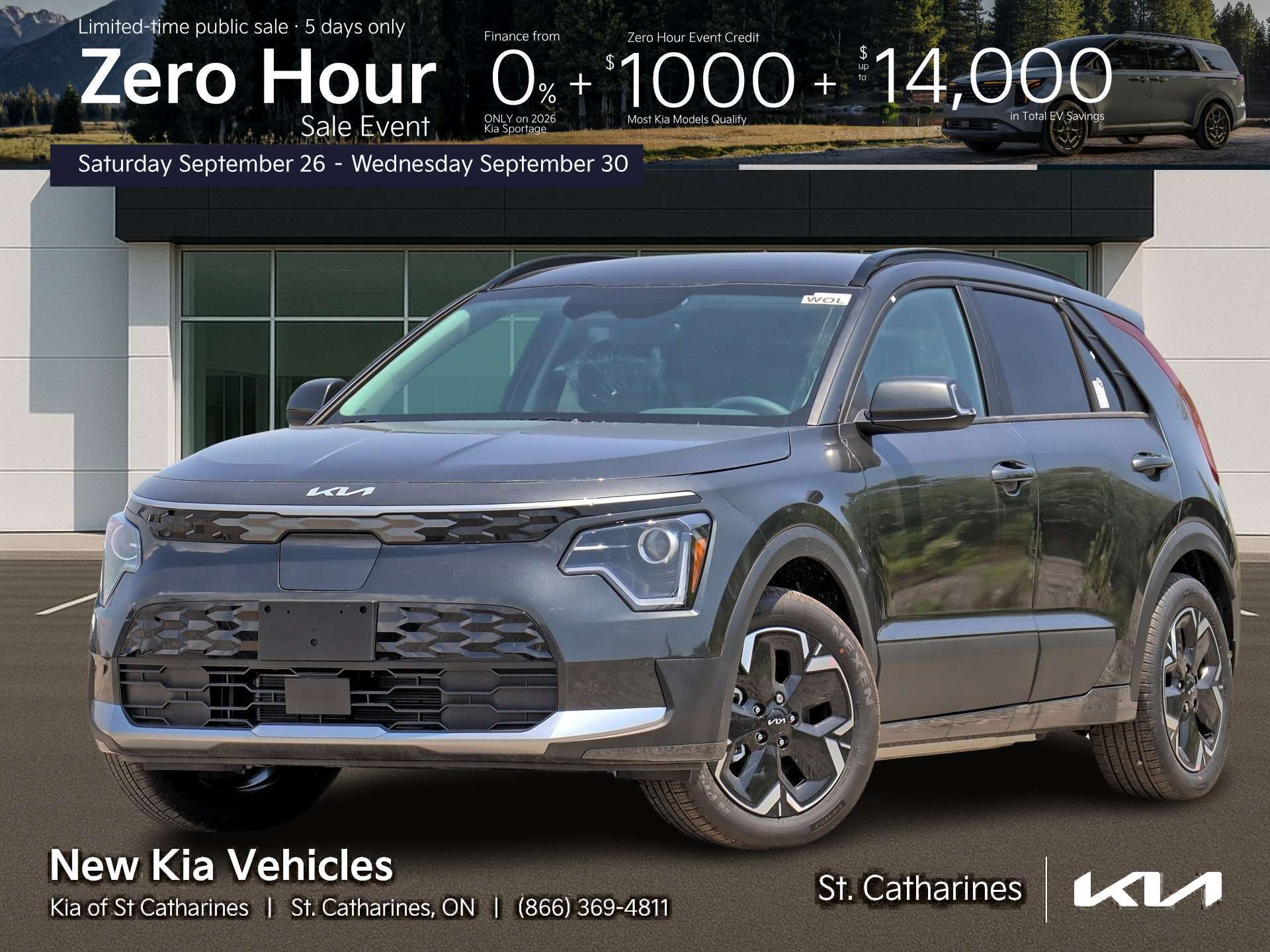 Gray 2026 Kia Niro EV SUV / Crossover  1-Speed Automatic