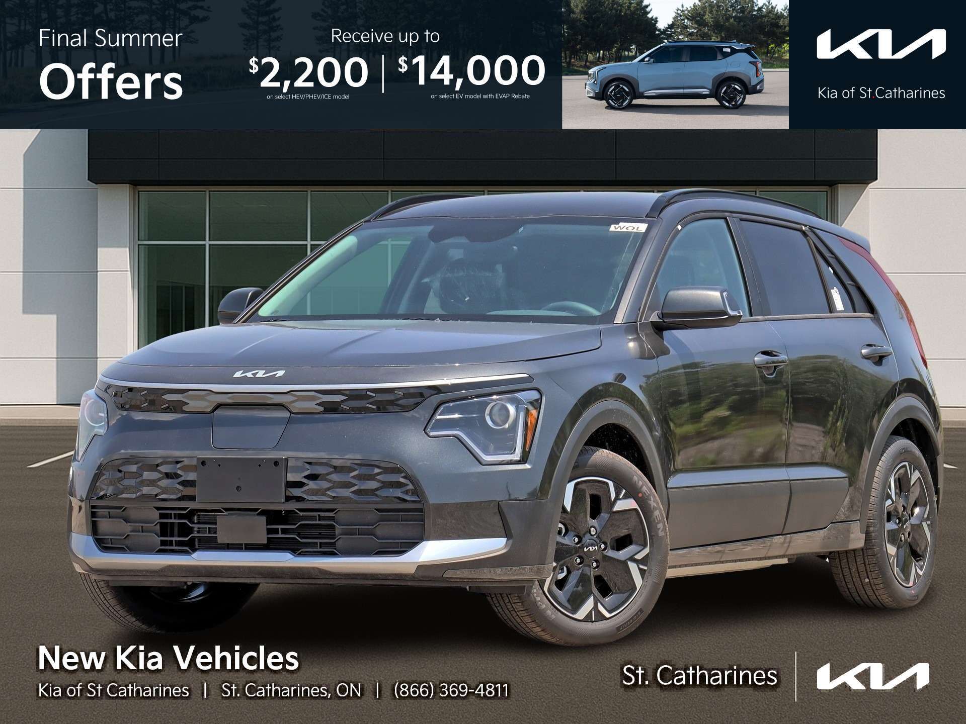 Gray 2026 Kia Niro EV SUV / Crossover  1-Speed Automatic