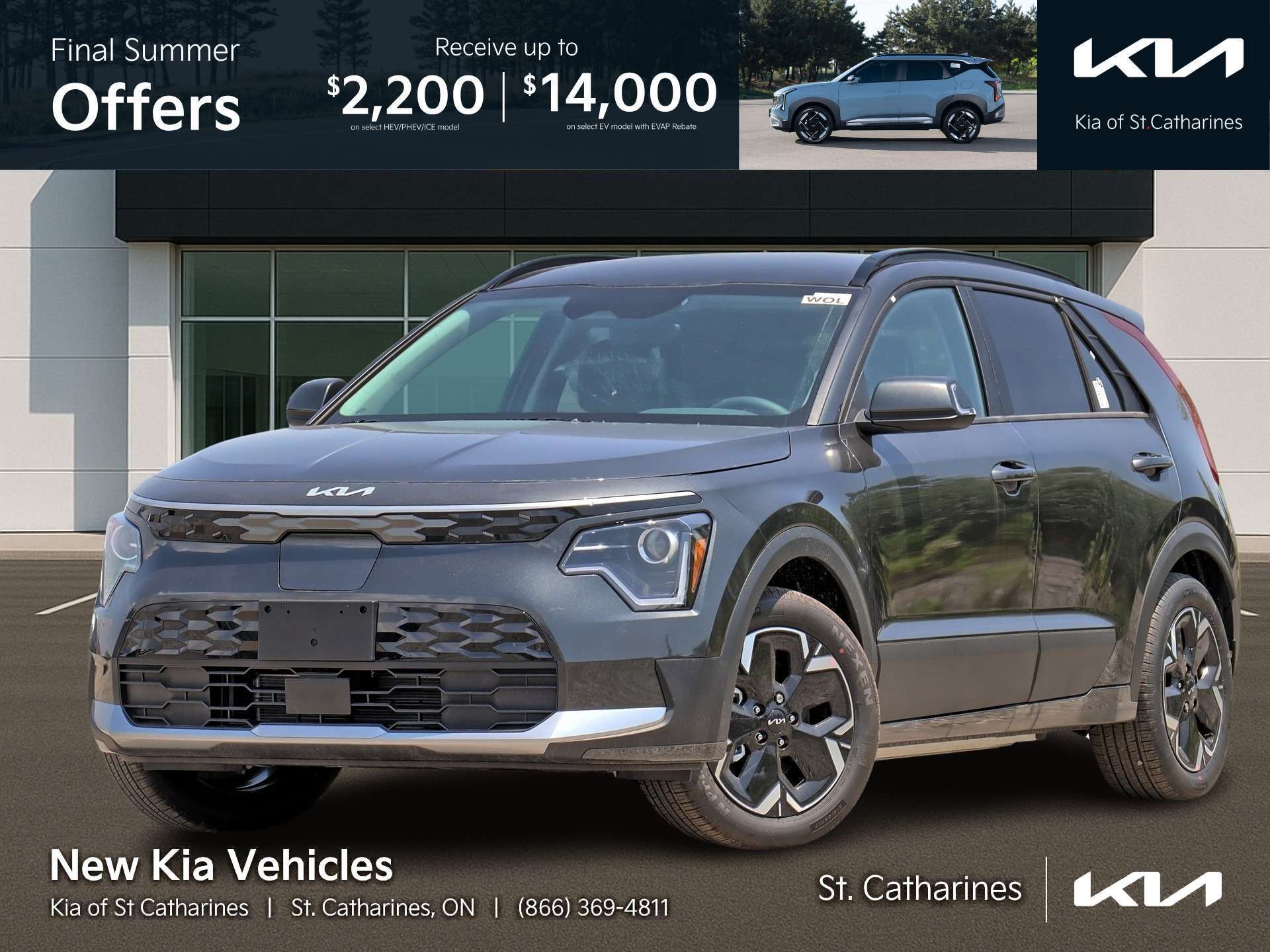 Gray 2026 Kia Niro EV SUV / Crossover  1-Speed Automatic