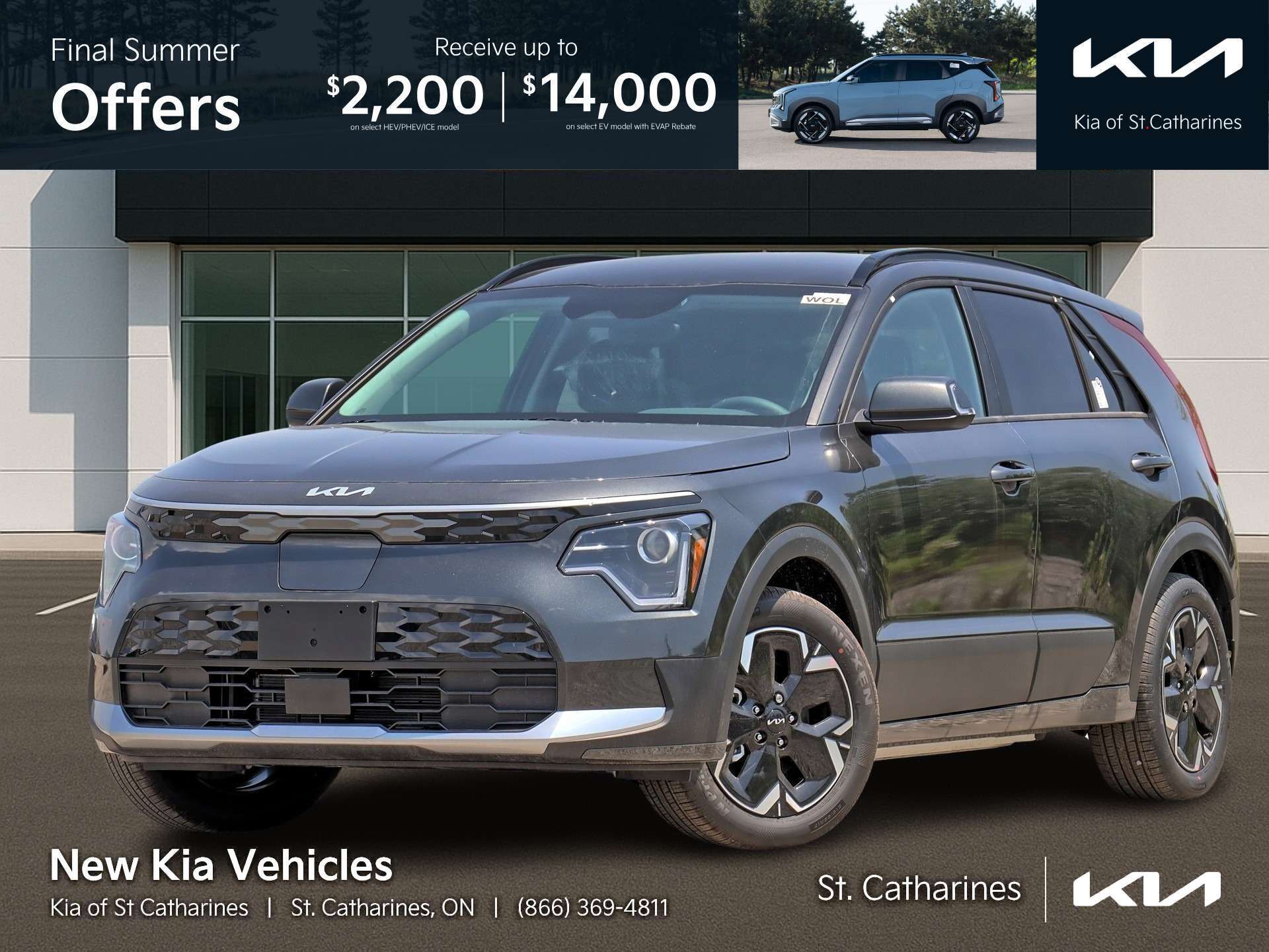 Gray 2026 Kia Niro EV SUV / Crossover  1-Speed Automatic