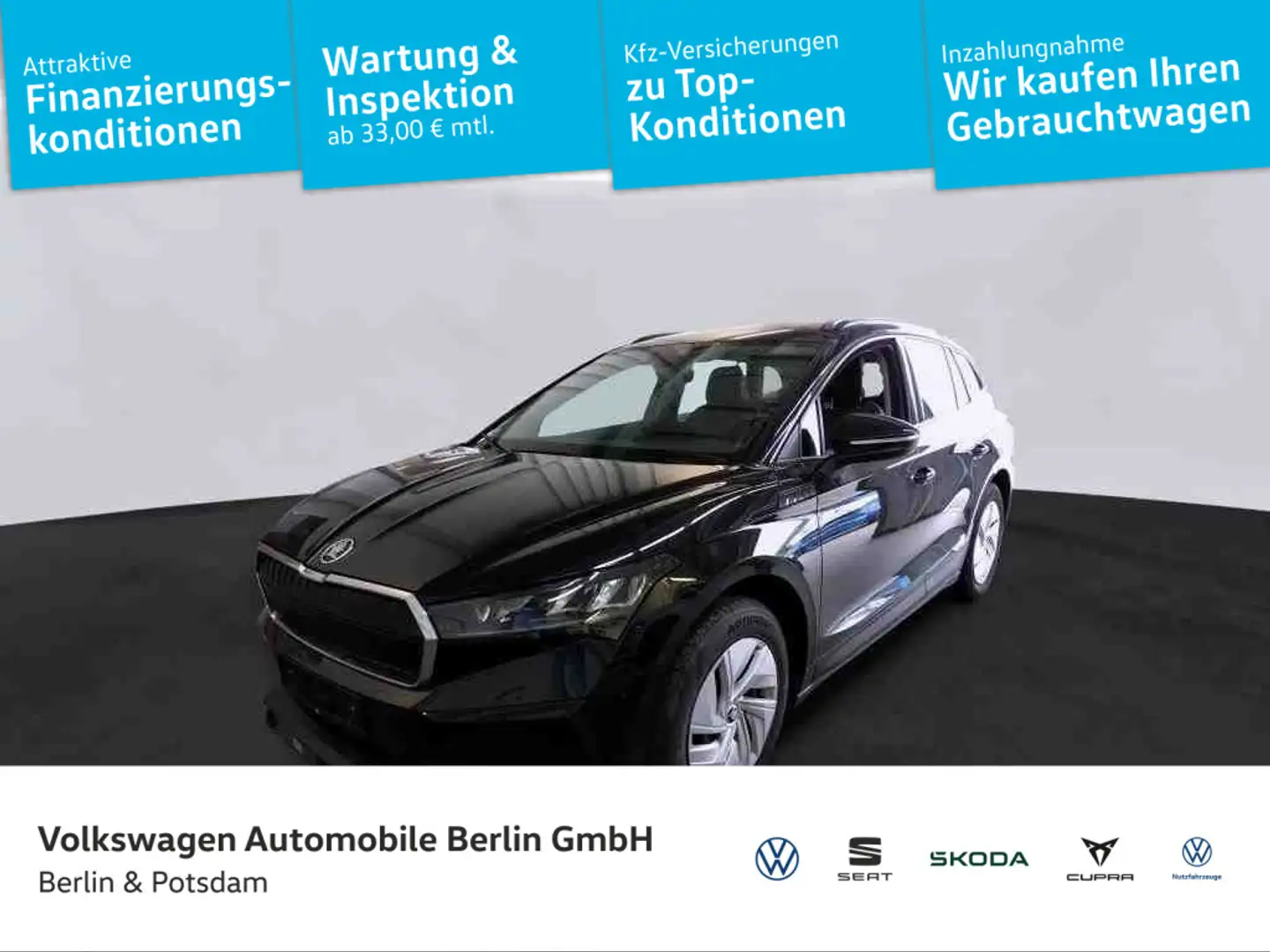 Skoda Enyaq iV 50 Loft Navi Pano Sitzhzg Schwarz - 1