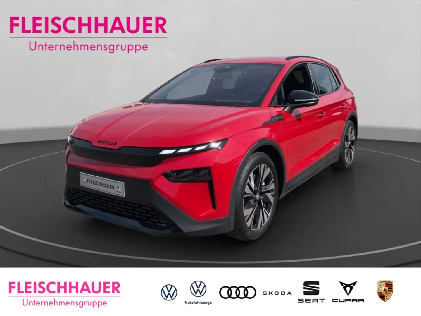Skoda Elroq 85 Sportline Advanced AHK CANTON HUD MATRIX WÄRMEP Rot - 1