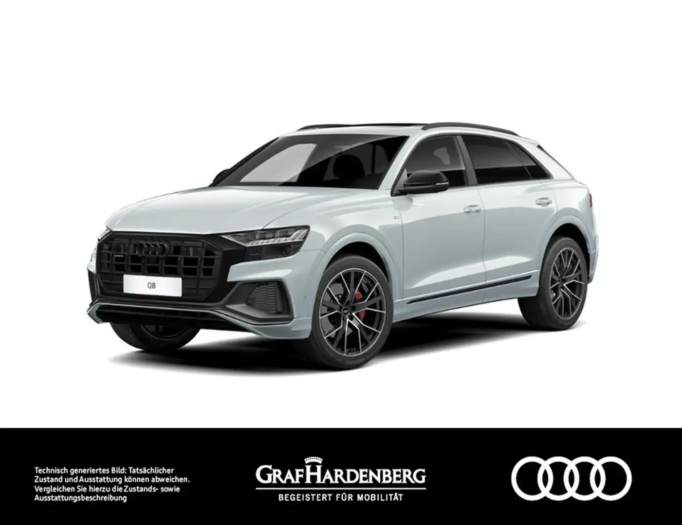 Audi Q8 50 TDI quattro S line Matrix Navi B&O HuD Blanc - 1