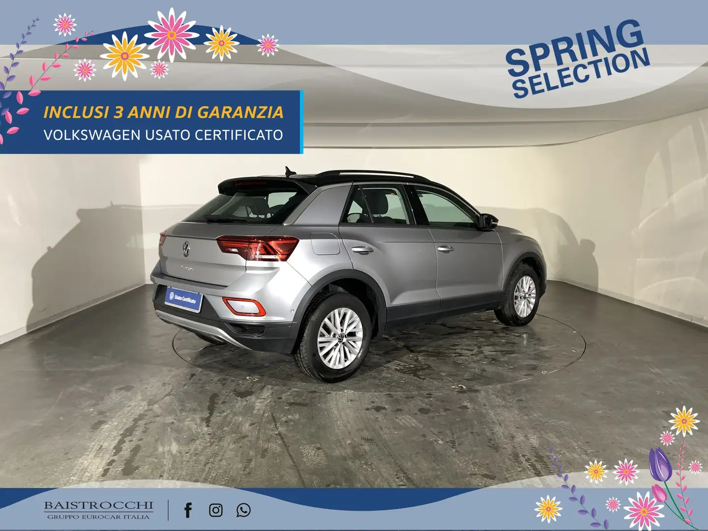 Volkswagen T-Roc 1.5 tsi life dsg Gris - 2