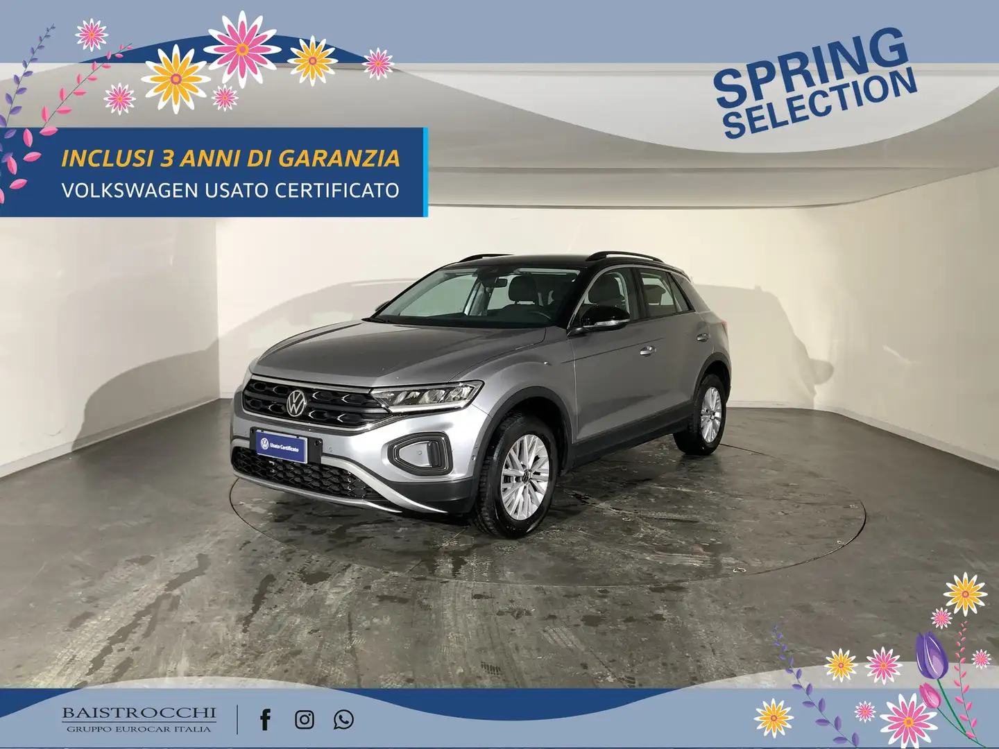 Volkswagen T-Roc 1.5 tsi life dsg Gris - 1