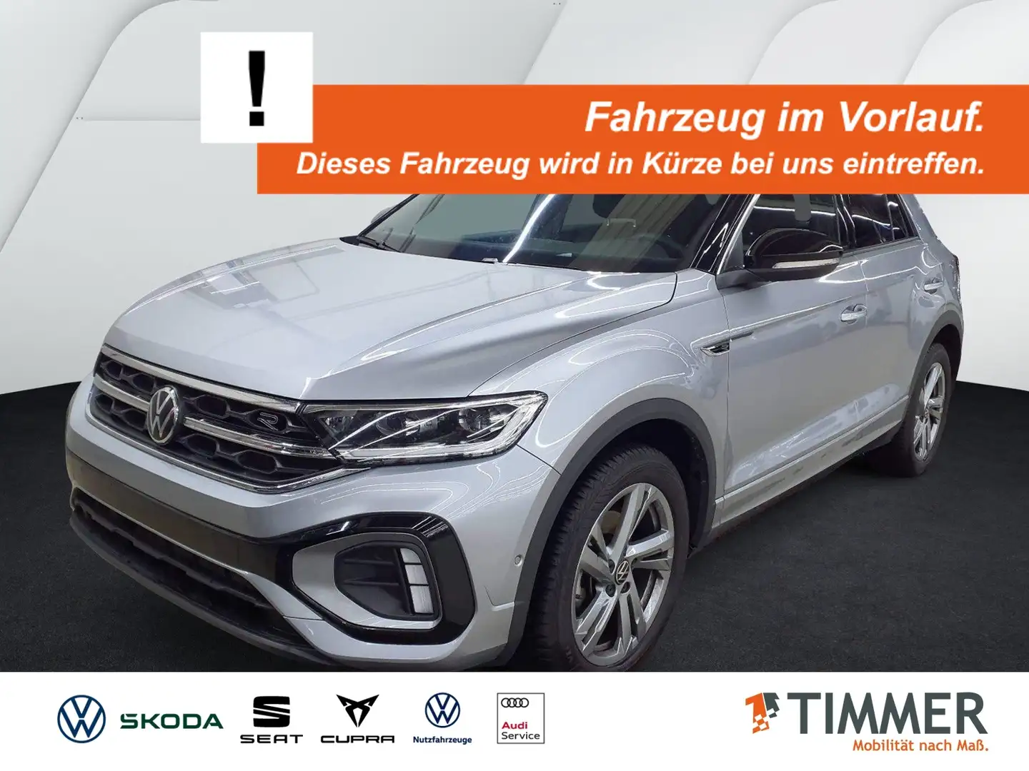 Volkswagen T-Roc 1.5 TSI DSG R-LINE +AHK +LED +RKAM +ACC +APP +LM Silber - 1
