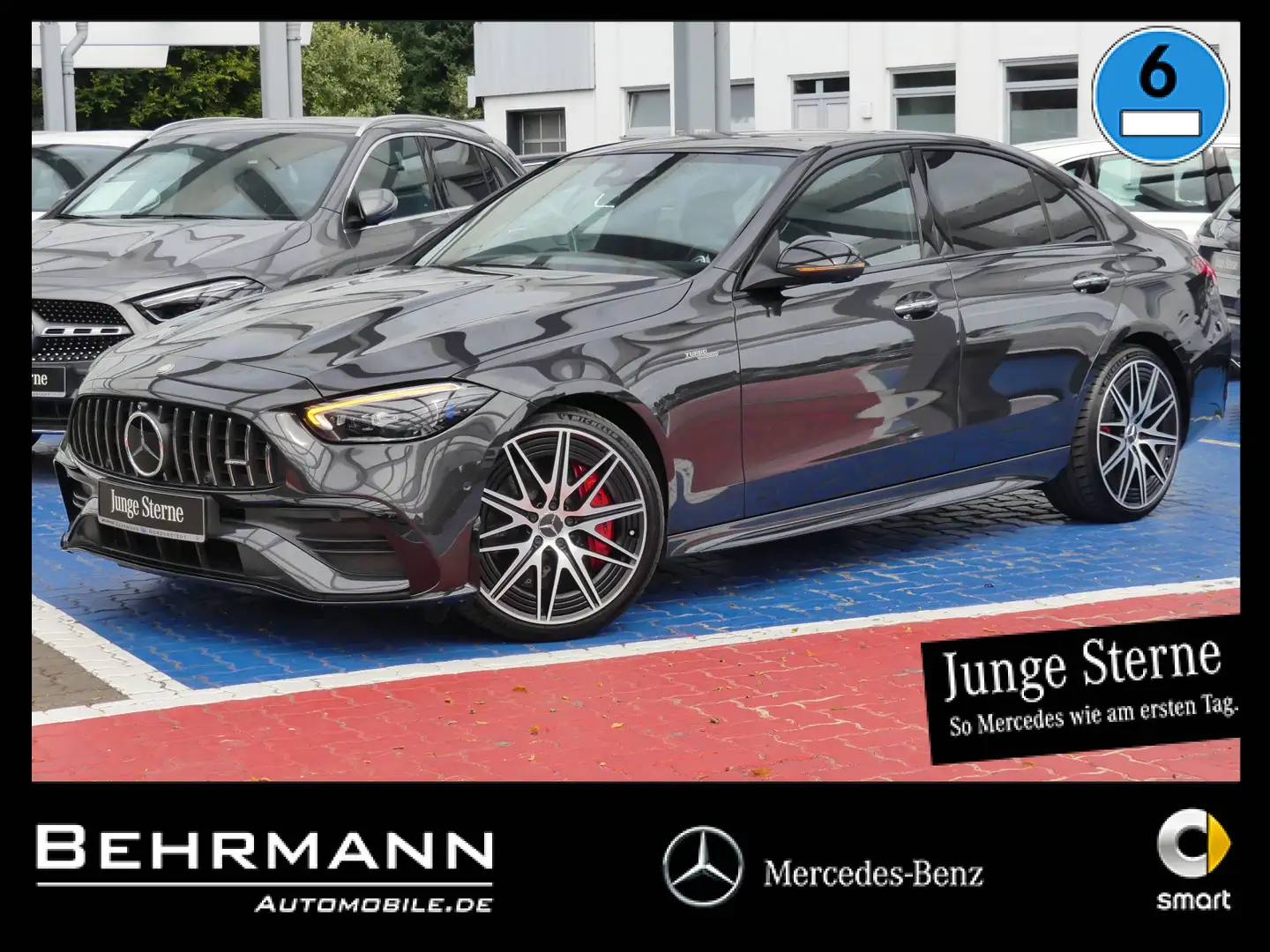 Mercedes-Benz C 43 AMG C 43 AMG 4M +360°+Distronic+Panorama+HeadUp+LED Grijs - 1