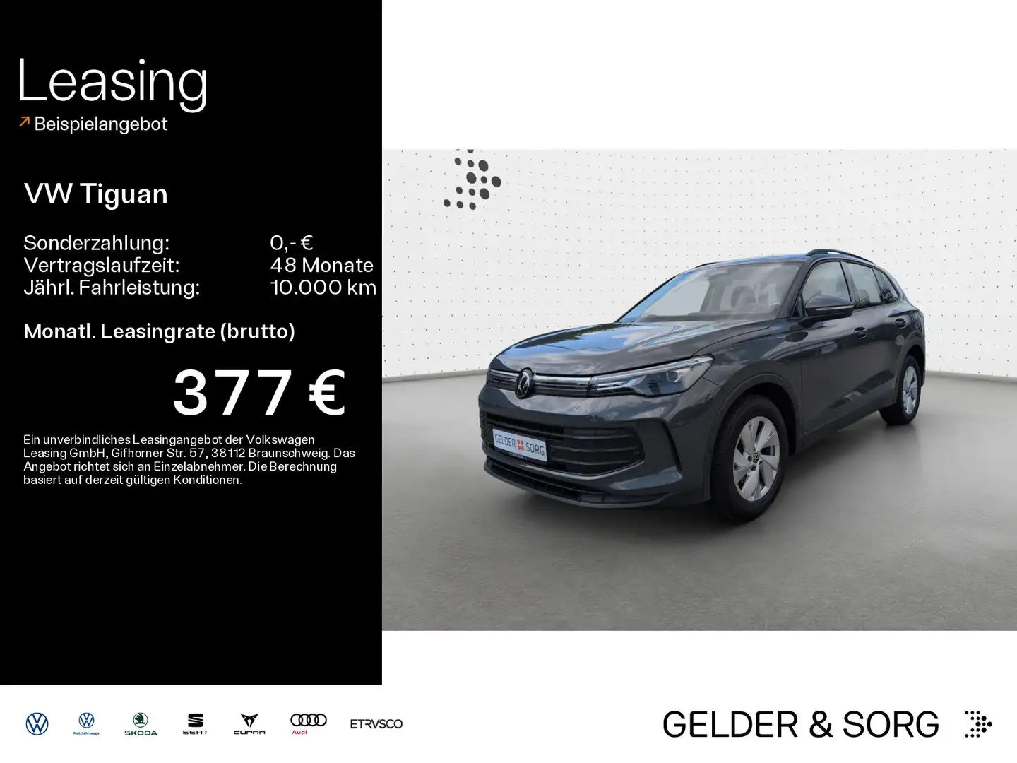 Volkswagen Tiguan 1.5 eTSI Neues-Mod*LED+DAB+*AHK*Digital* Grijs - 1