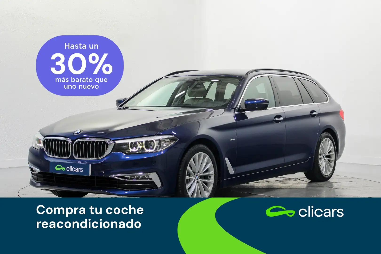 BMW 520 520dA Touring Azul - 1