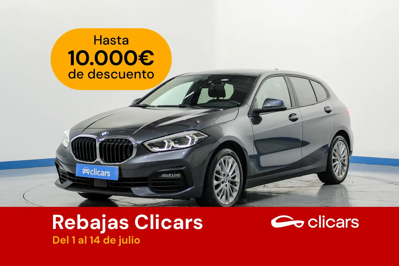 BMW 118 118d Gris - 1