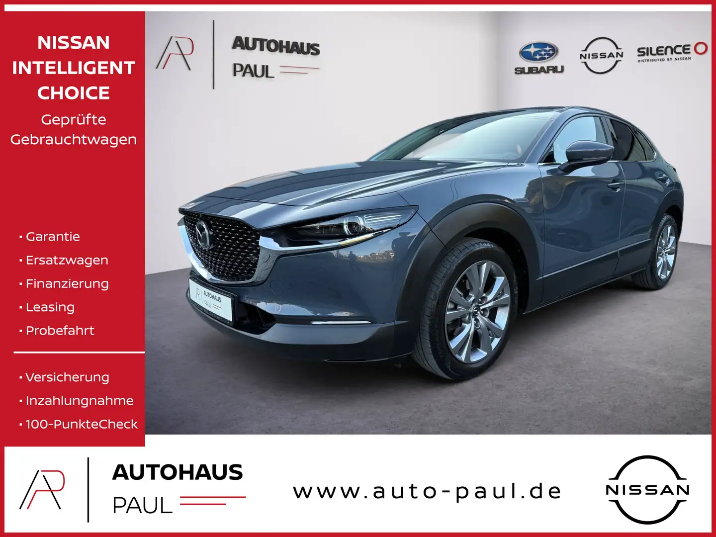 Mazda CX-30 2.0 SKYACTIV 150, Matrix-LED, Kamera 360° Grau - 1