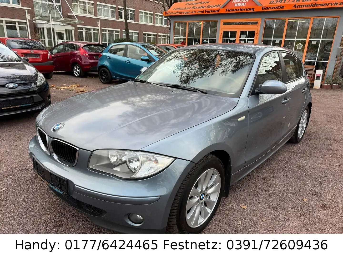BMW 116 i KLIMAAUTOMATIK/el.FH/ZV mit FB/ALU Grau - 1