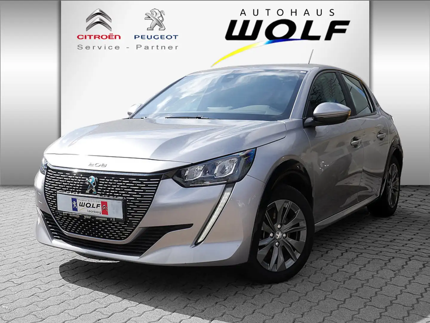 Peugeot e-208 Gris - 1