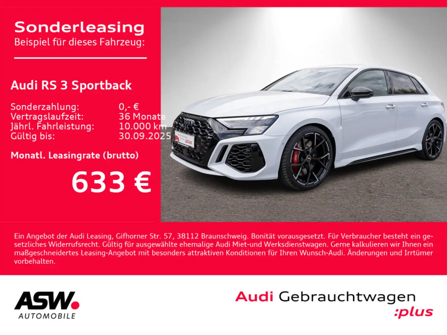 Audi RS3 TFSI quattro Navi Matrix Optik RS Weiß - 1