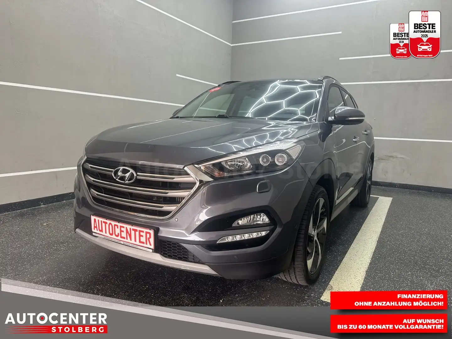 Hyundai TUCSON Premium 4WD "PANO-NAVI-CAM-SITZH-ALU" Grijs - 1