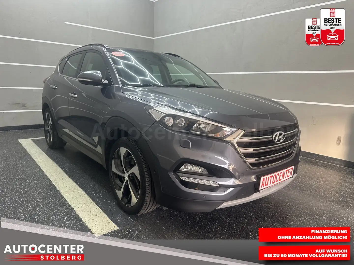 Hyundai TUCSON Premium 4WD "PANO-NAVI-CAM-SITZH-ALU" Grijs - 2