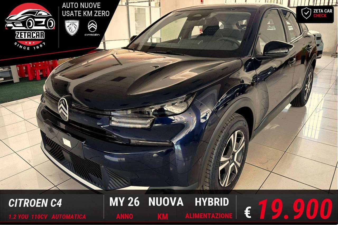 Citroen C4 1.2 HYBRID YOU 110CV AUTOMATICA | PREZZO VERO | NUOVA DA IMMATRICOLARE