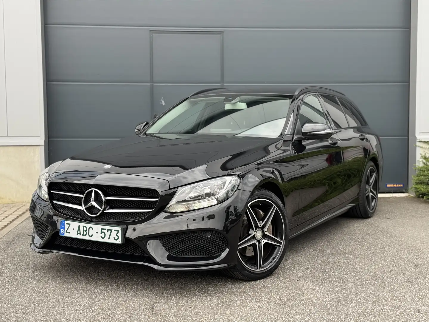 Mercedes-Benz C 180 d AMG Line* LEDER* NAVI* TREKHAAK* CRUISE Zwart - 1