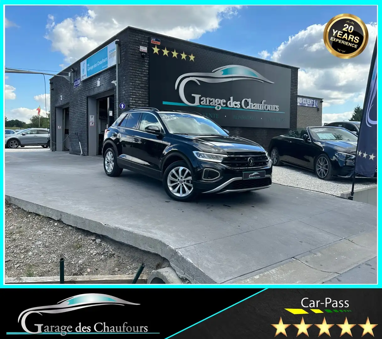 Volkswagen T-Roc 2.0 TDi - ! Life ! - 1er Propr. - CarPlay - Eu6d Noir - 1