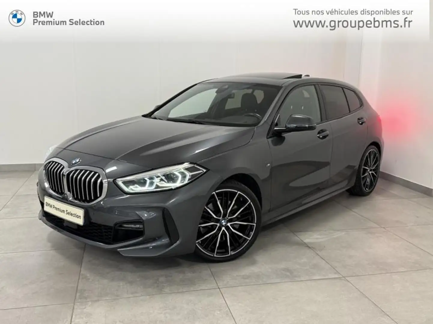 BMW 120 120dA xDrive 190ch M Sport Gris - 1