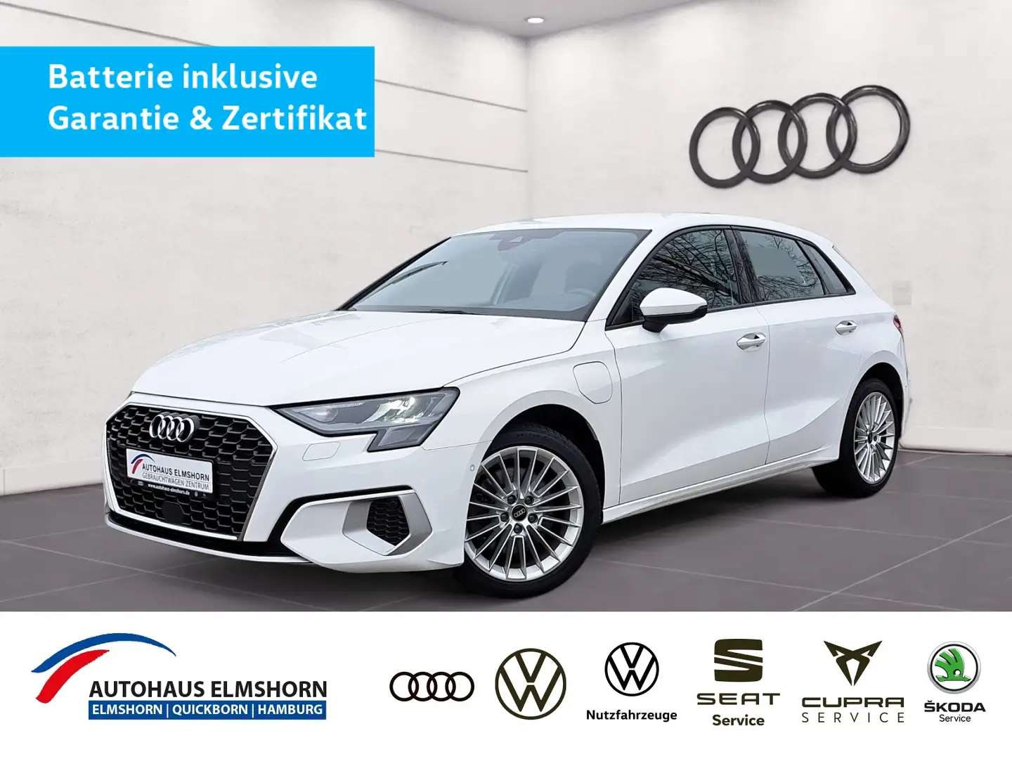 Audi A3 Sportback advanced 40 TFSIe S tronic NAV KAM GJ-R Weiß - 1