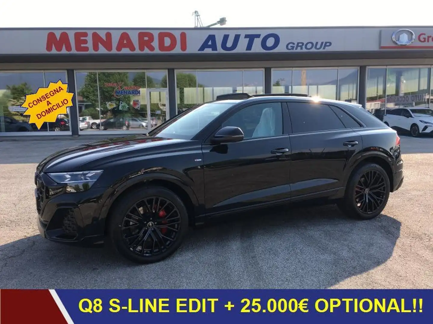 Audi Q8 S line edition 50 TDI quattro tiptronic TETTO+22" Nero - 1