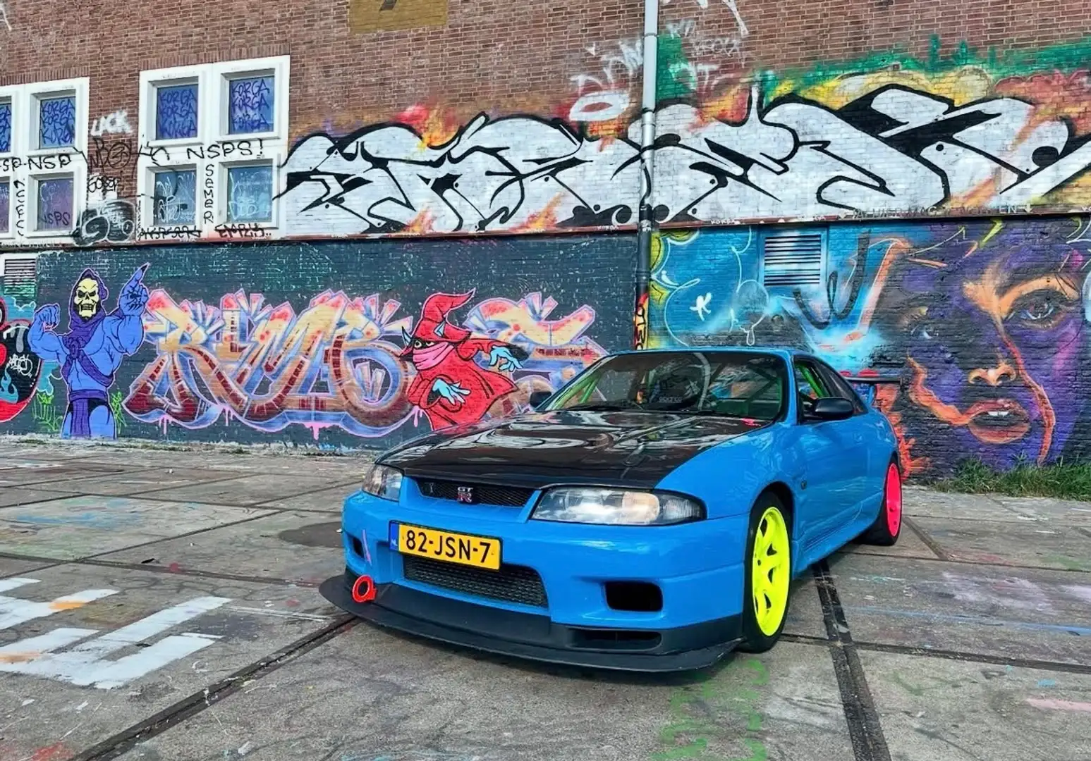 Nissan Skyline R33 GTR Blauw - 1