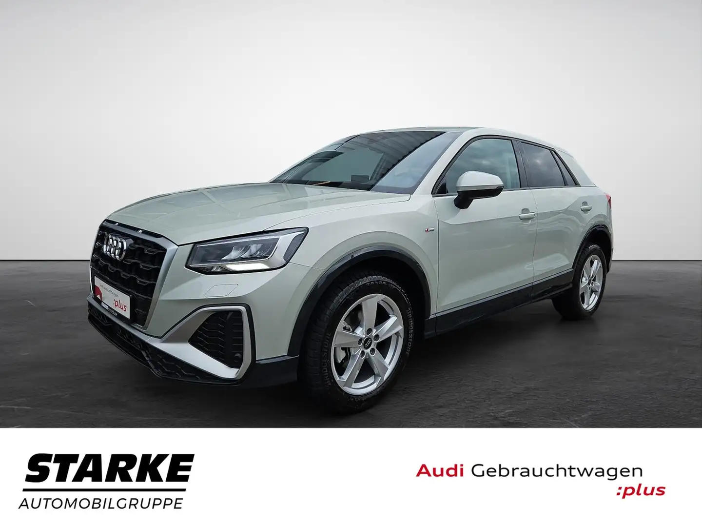 Audi Q2 35 TFSI S tronic S line NaviPlus LED SHZ AHK Zilver - 1