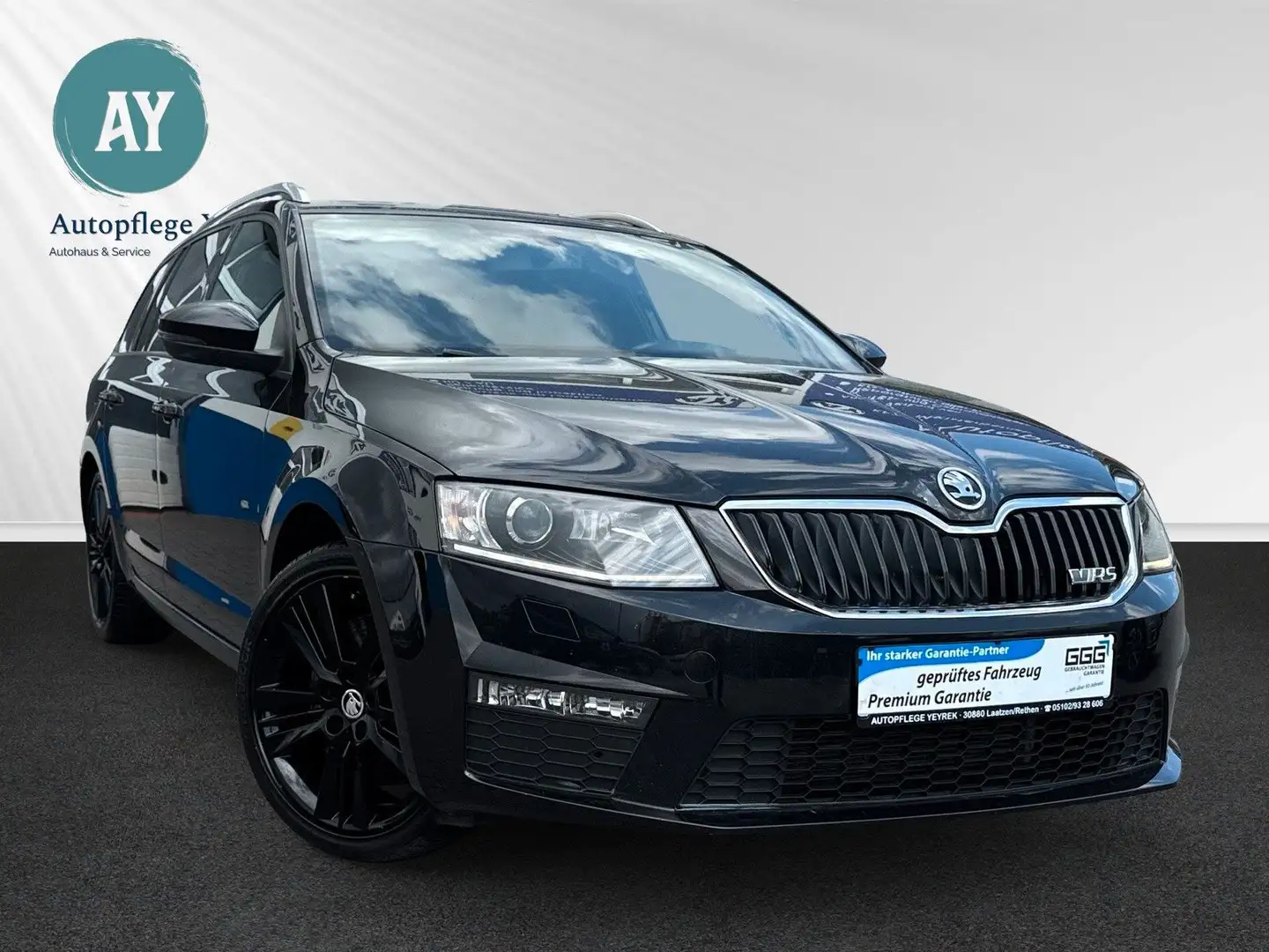 Skoda Octavia Combi RS|Bi-Xenon|Anhänkppl.|Navi|Leder| Zwart - 1