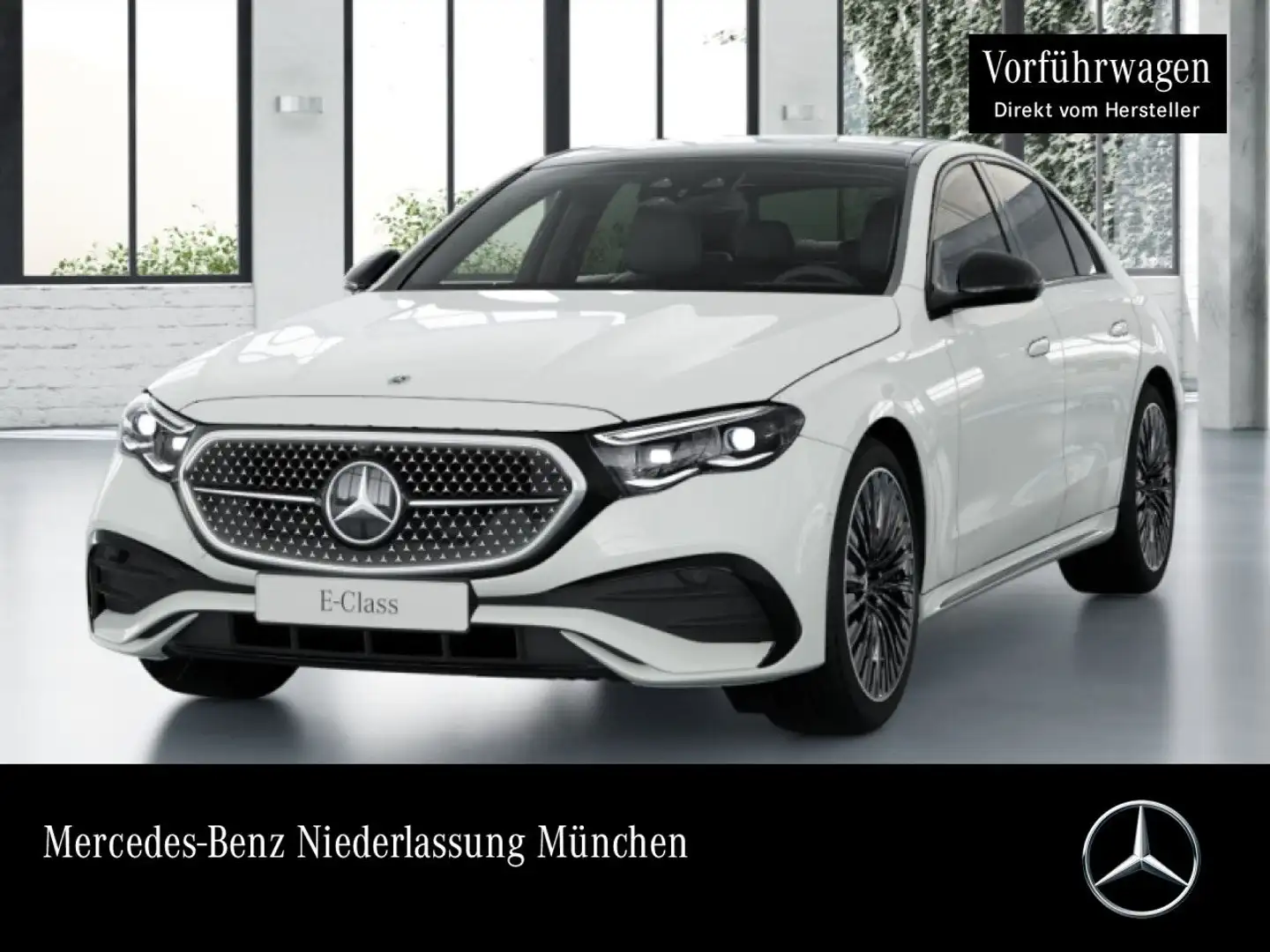 Mercedes-Benz E 220 d Edition AMG-Line Fahrass 360° Pano Distr. Weiß - 1