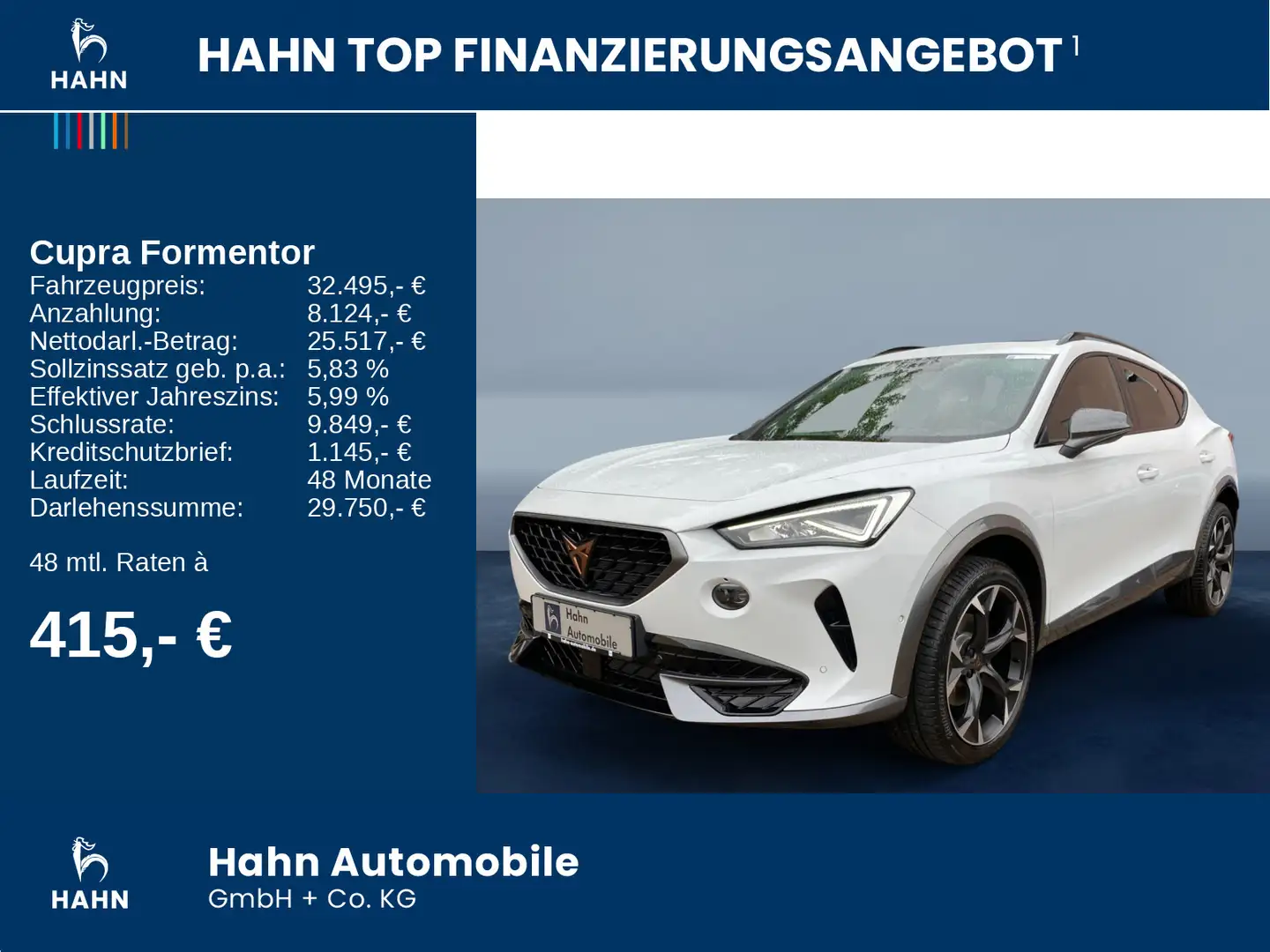 CUPRA Formentor 2.0TSI DSG 4Drive LED Navi AHK ACC Weiß - 2