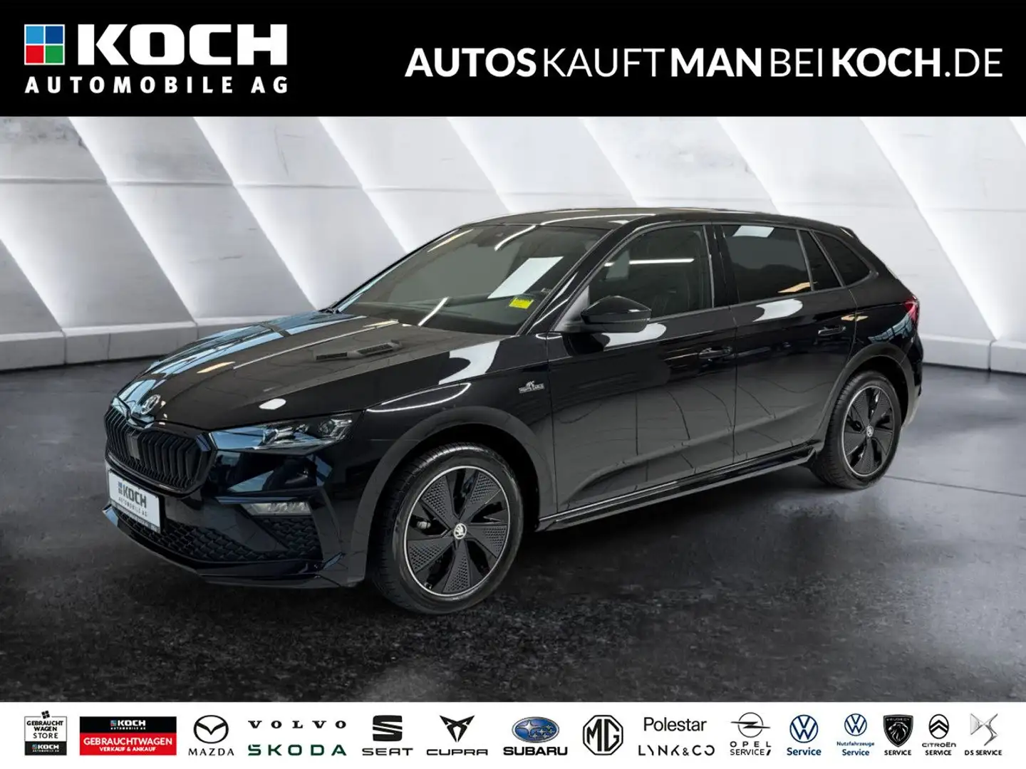 Skoda Scala 1.0 TSI DSG Monte Carlo LED SHZ LHZ PANO ACC Schwarz - 1
