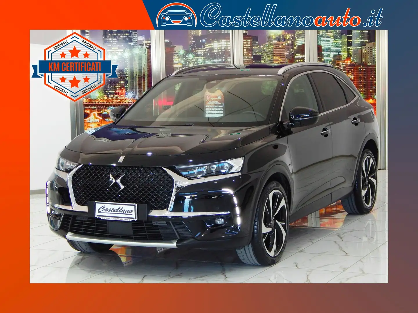 DS Automobiles DS 7 Crossback 1.5 bluehdi Grand Chic "RIVOLI" 130cv Aut. PELLE Nero - 1