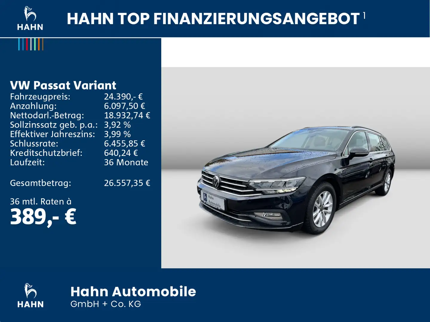 Volkswagen Passat Variant 2.0 TDI DSG Business LED Navi ACC Zwart - 2