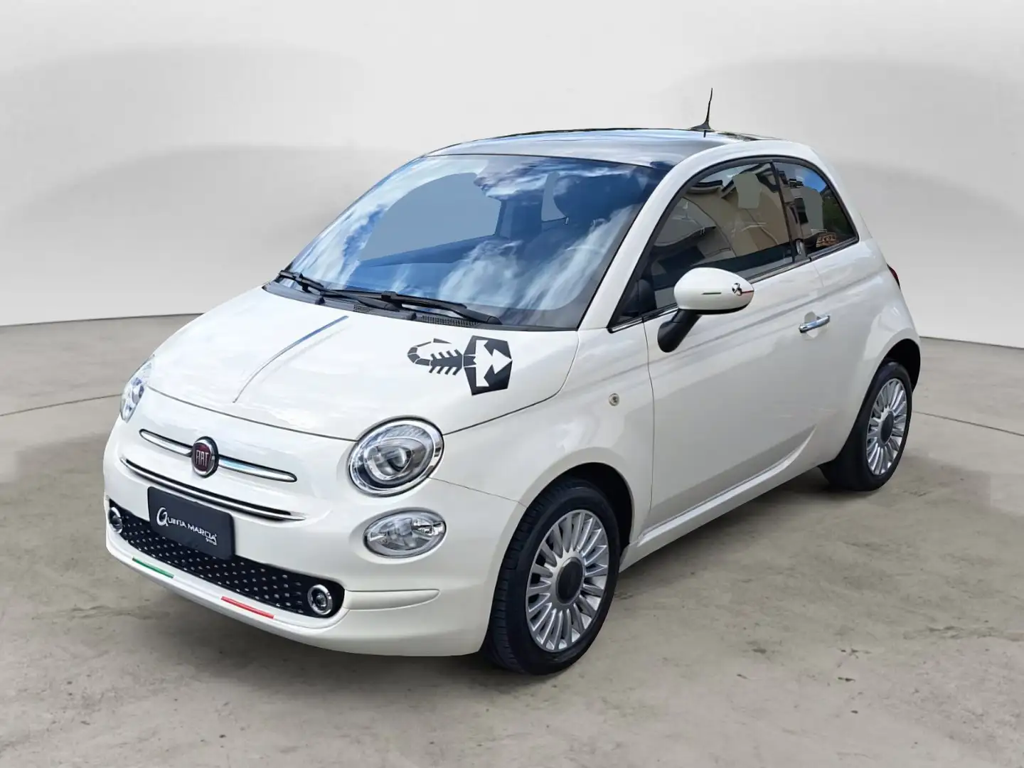 Fiat 500 1.2 69 cv Lounge-NAVI/SENSORI Blanc - 1
