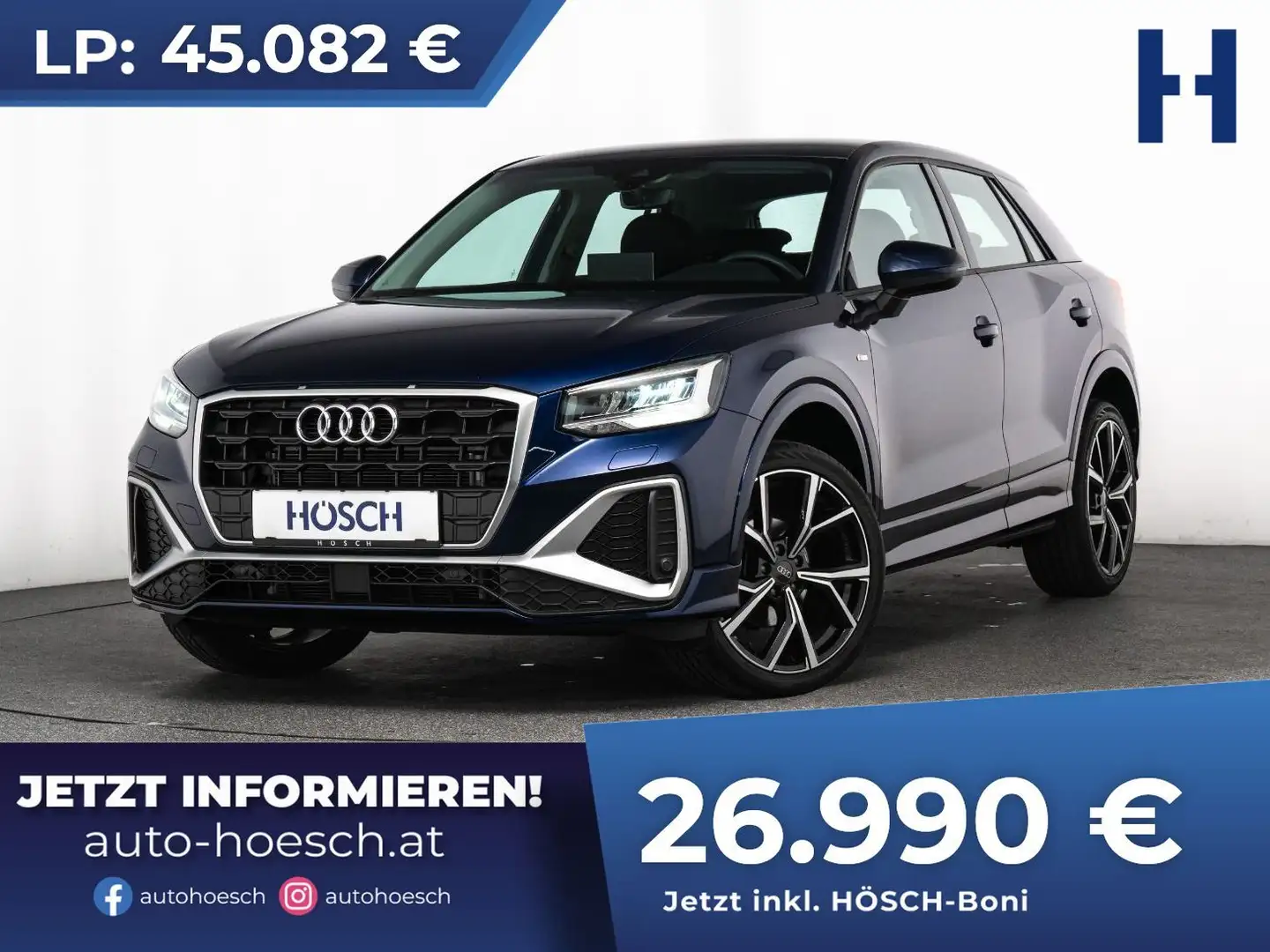 Audi Q2 35 TFSI S-LINE ASSISTENZ KAMERA SPORTSITZE WIE NEU Blau - 1