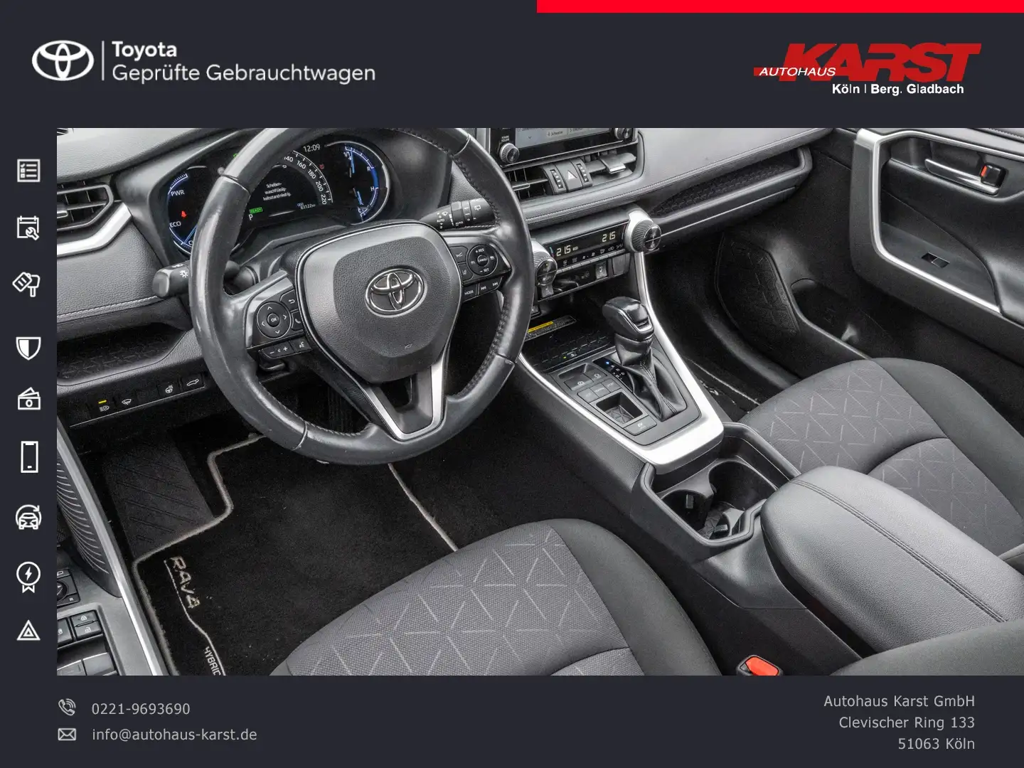 Toyota RAV 4 RAV4 2.5l Hybrid Team D CarPlay, Android Auto Gris - 2